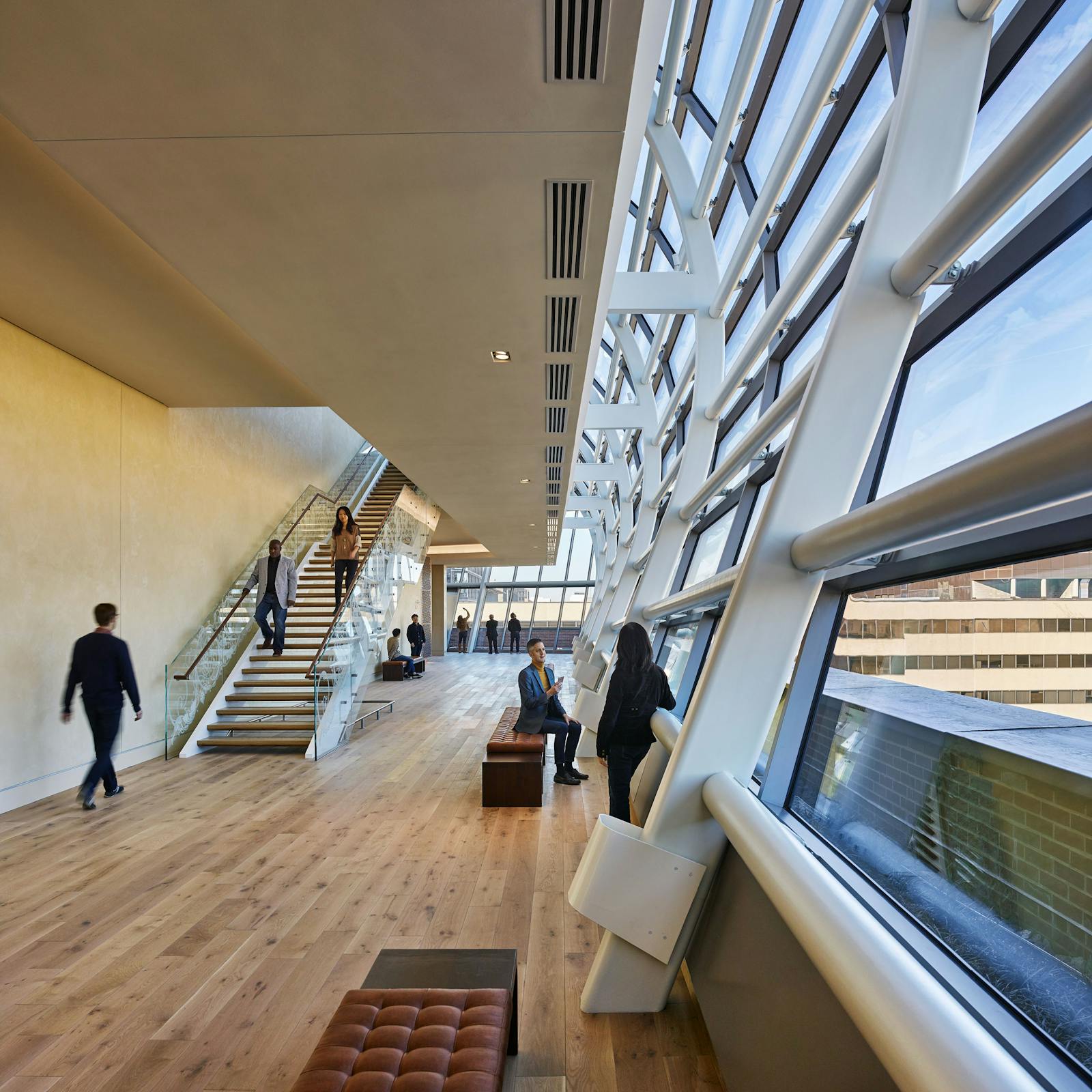 Modern interiörvy av hallen på Bible Museum